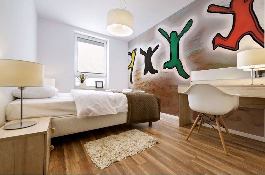 Primal quartro Mural print