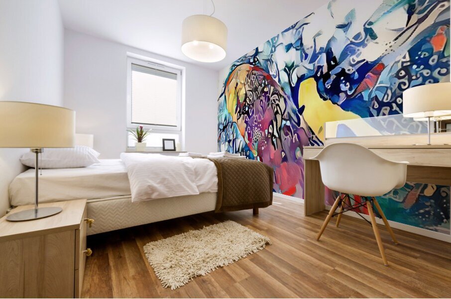 Kaleidoscopic Flow Mural print