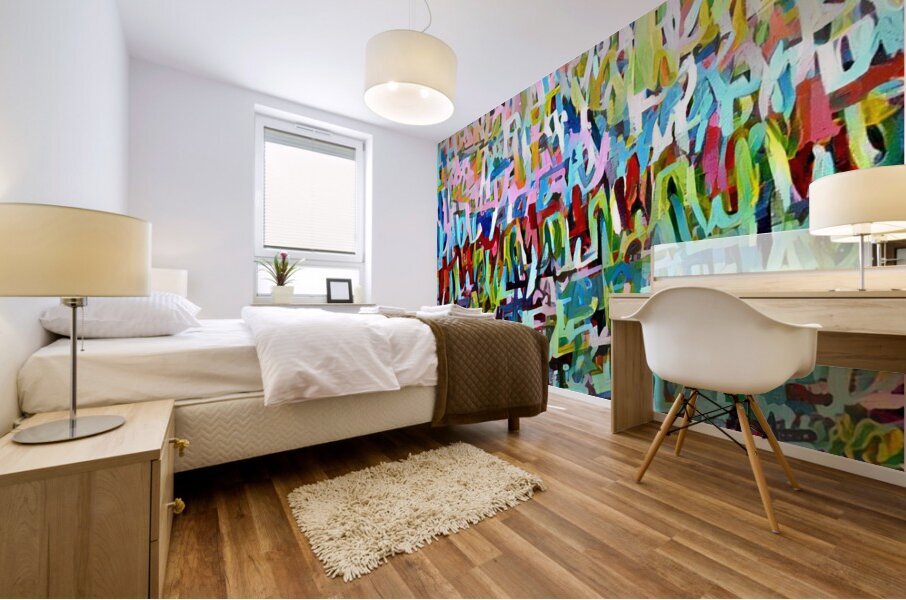 Red men Mural print