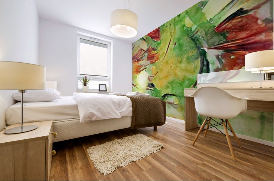 Silhouette of a Dancer Mural print