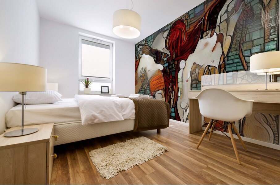 The Silent Ascent Mural print