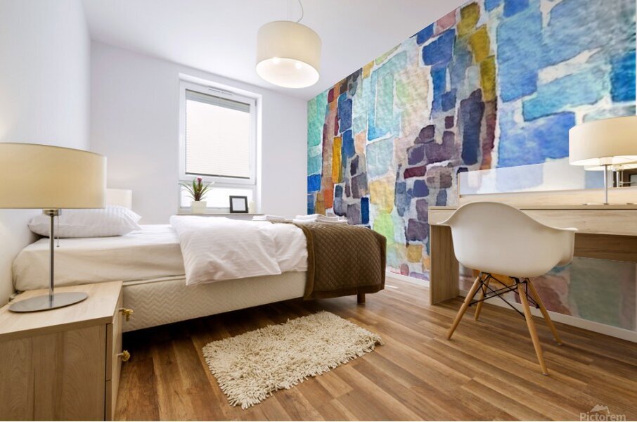 Pieces Mural print