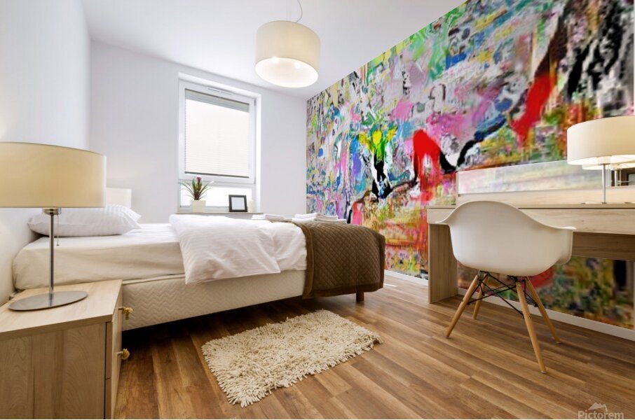 on the mountain top  Mural print