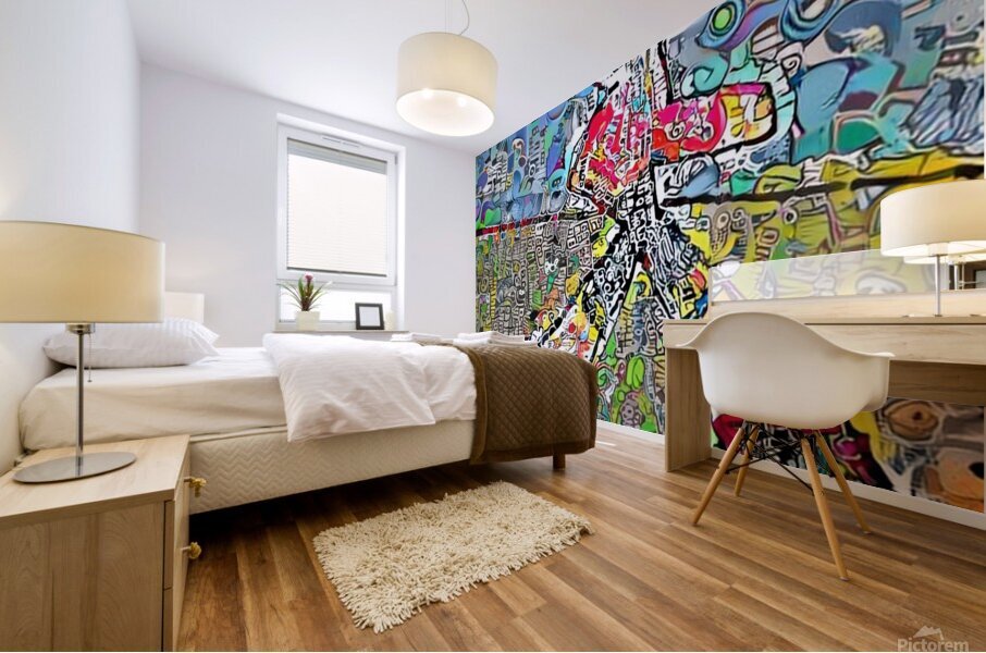 Stylized Figure Mural print