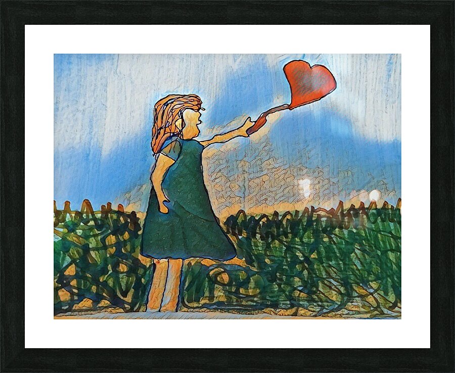 letting go Picture Frame print