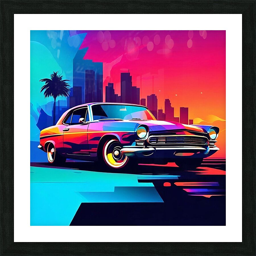 Downtown Drive Picture Frame print