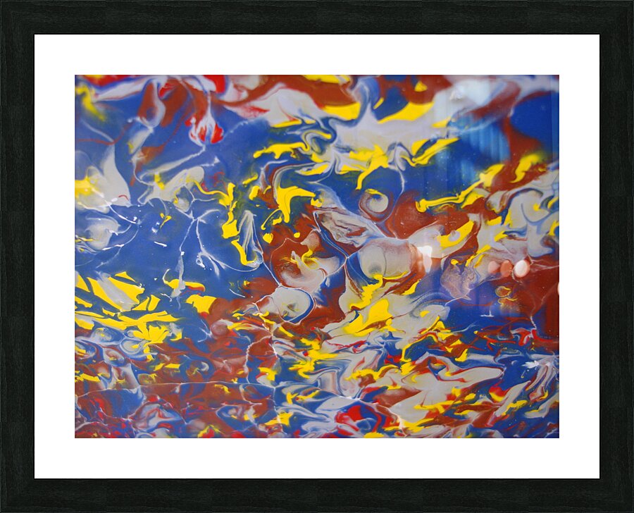 Marbled Harmony Picture Frame print
