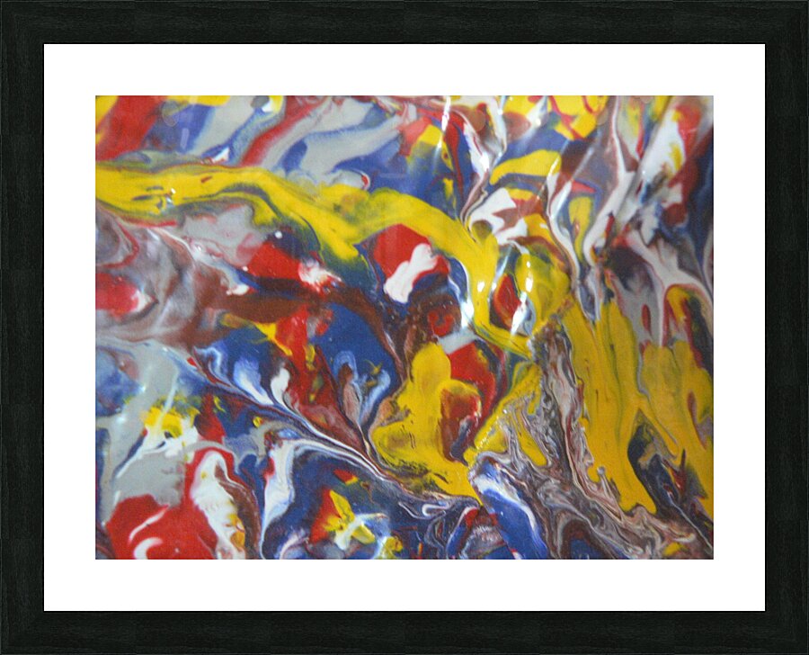 Primary Currents  Picture Frame print