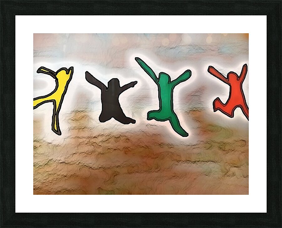 Primal quartro Picture Frame print