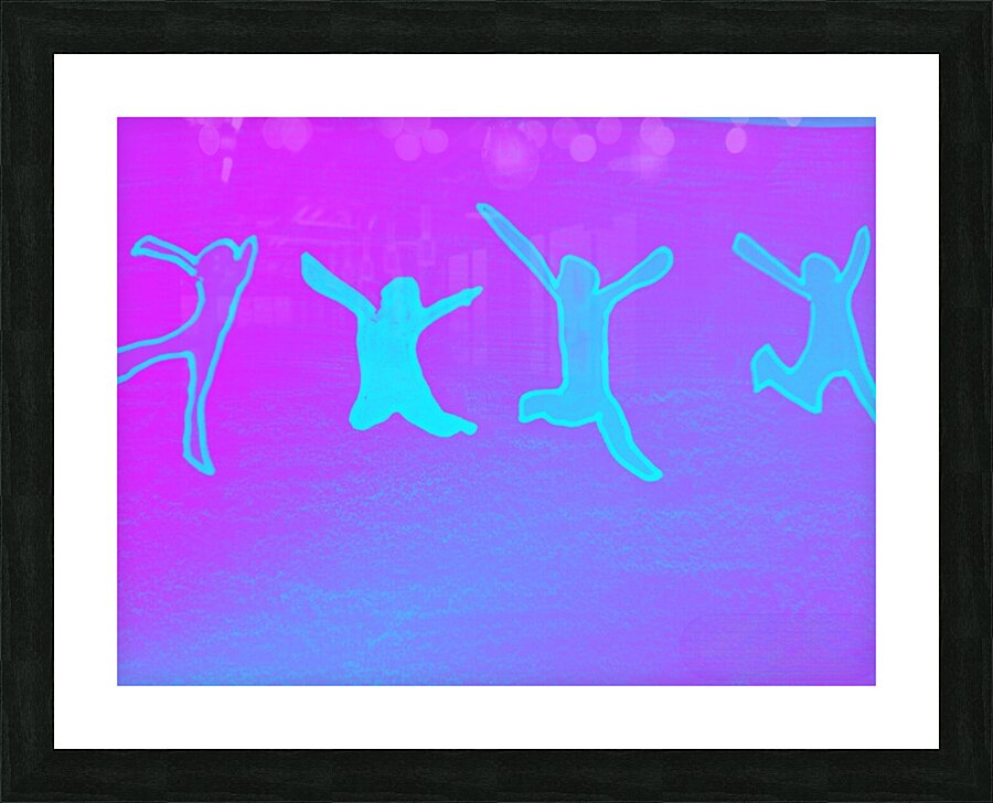 FIGURE CELEBRATE PINK Picture Frame print