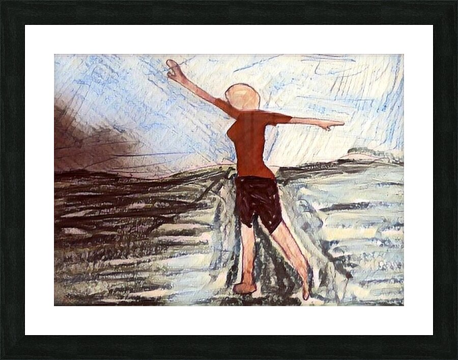 POSE 7 Picture Frame print