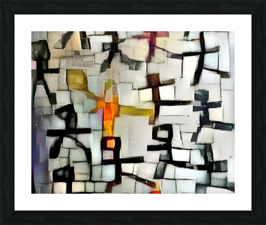 march blocks Picture Frame print