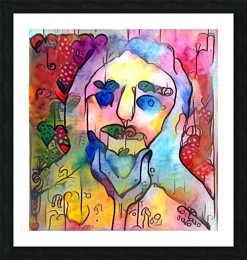 portrait different Picture Frame print