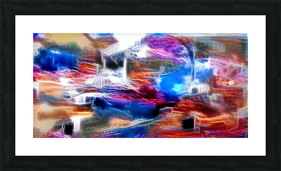 galaxy wheels Picture Frame print