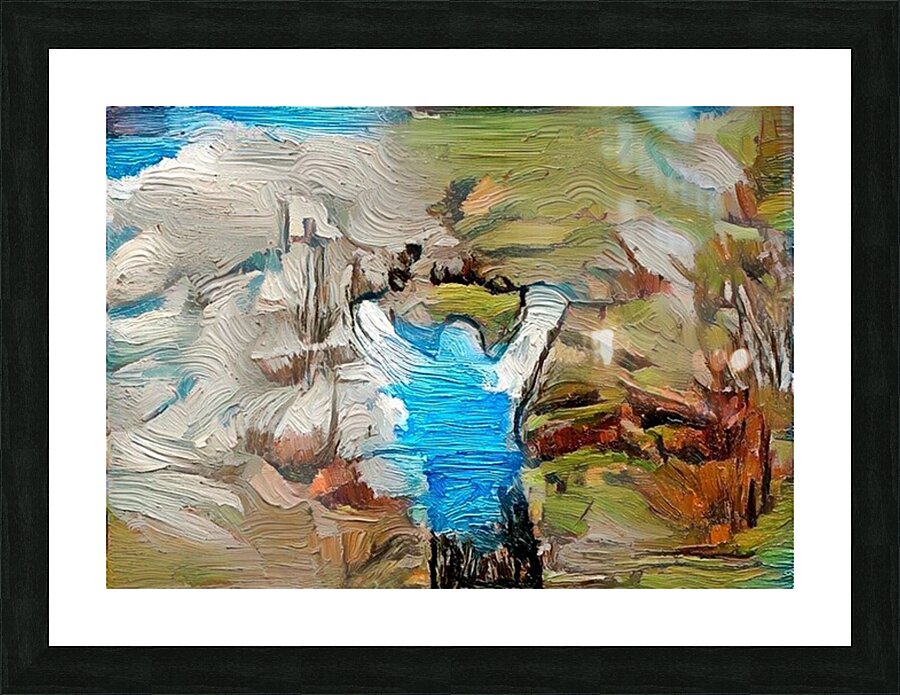 Ascent in Verdant Hues Picture Frame print