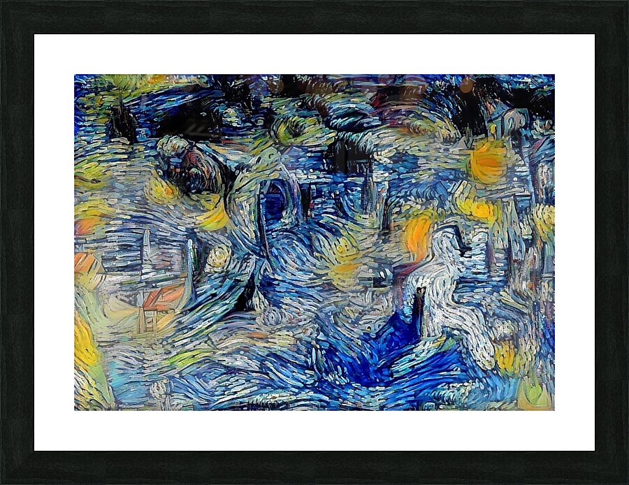 Nocturne in Swirls Picture Frame print