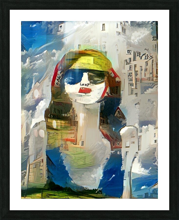 City in the Clouds Picture Frame print