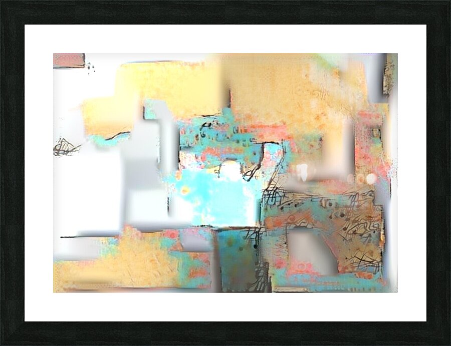Fragmented Palette Picture Frame print