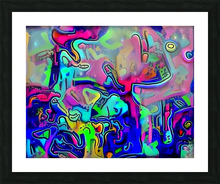 Abstract Graffiti Pop Picture Frame print