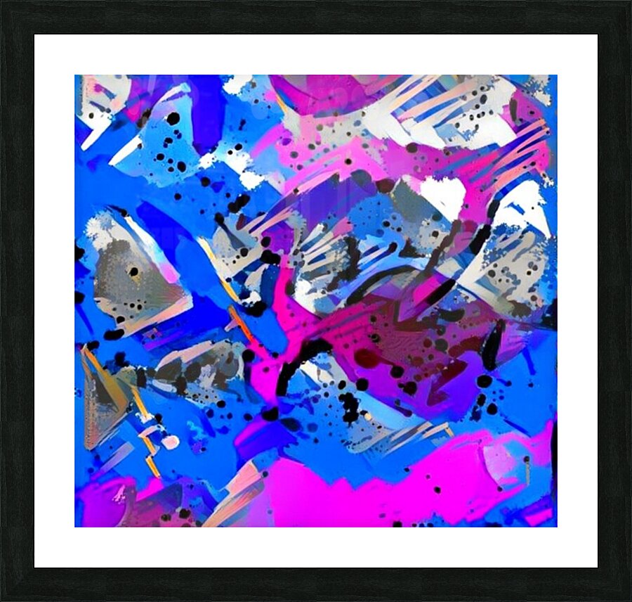 Electric Bloom Picture Frame print