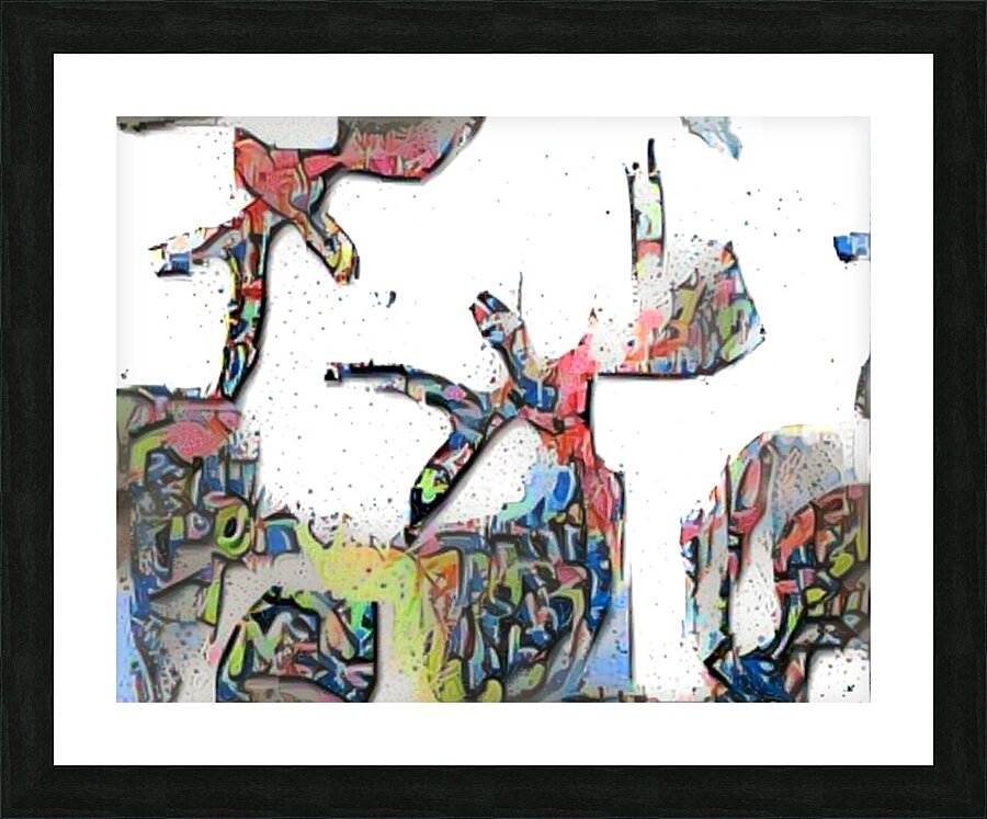 breaking apart Picture Frame print