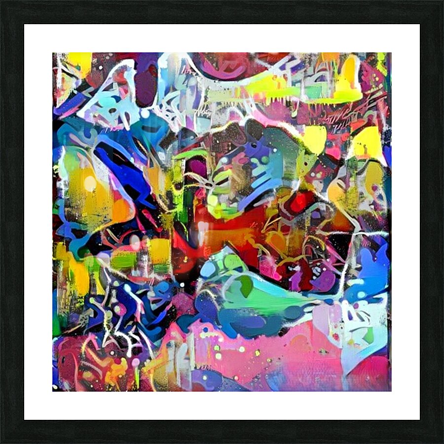 Chromatic Cacophony Picture Frame print
