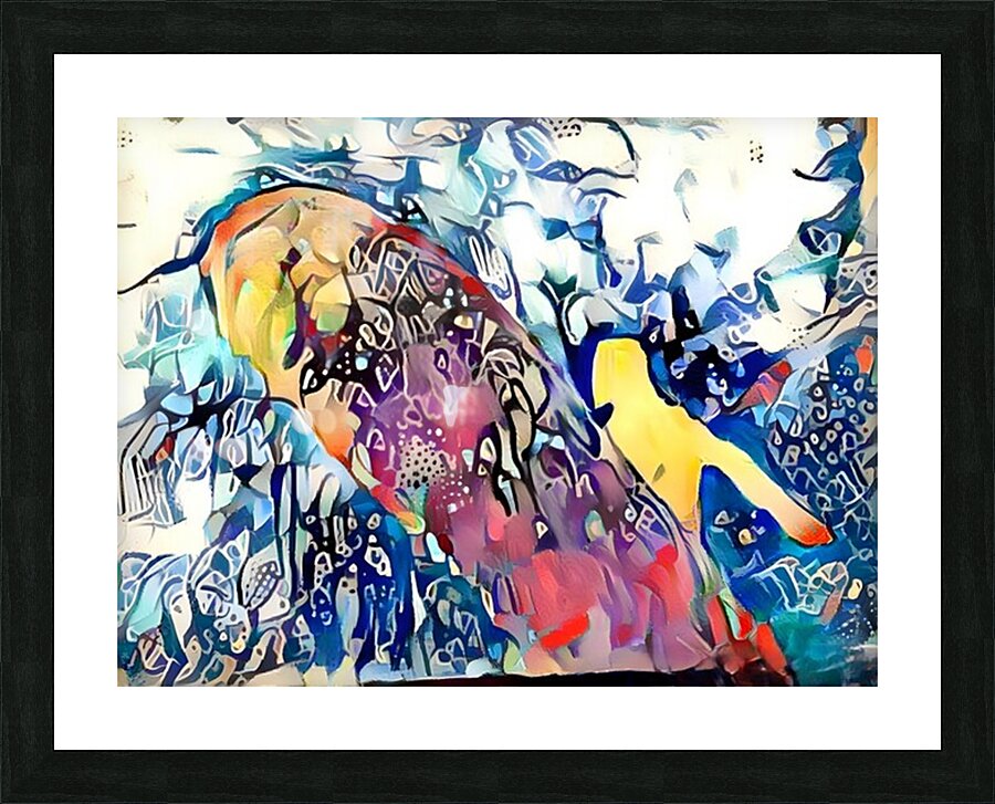 Kaleidoscopic Flow Picture Frame print