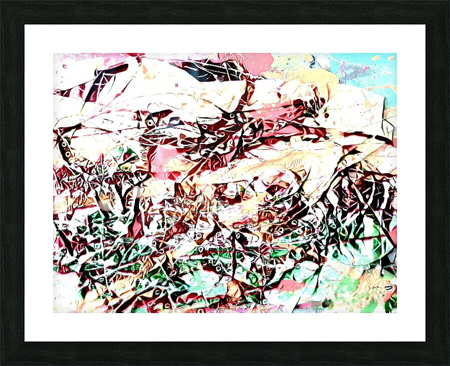 Torn Pieces  Picture Frame print