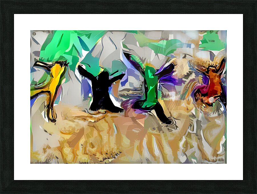 untilted 7 Picture Frame print