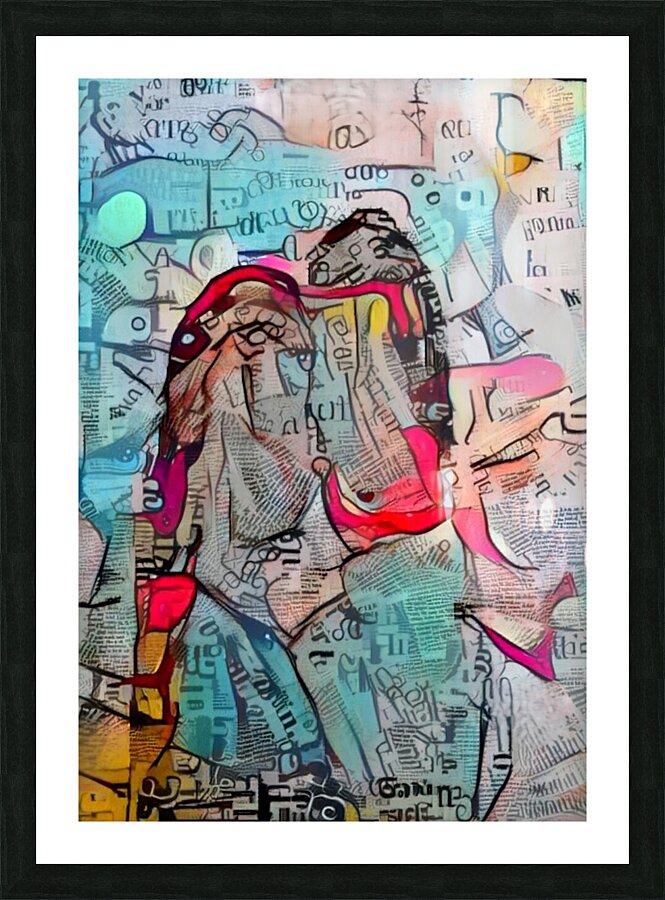 Narrative Figures Picture Frame print