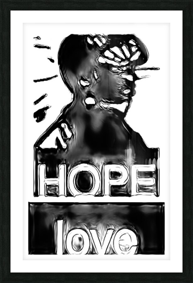 hope love Picture Frame print