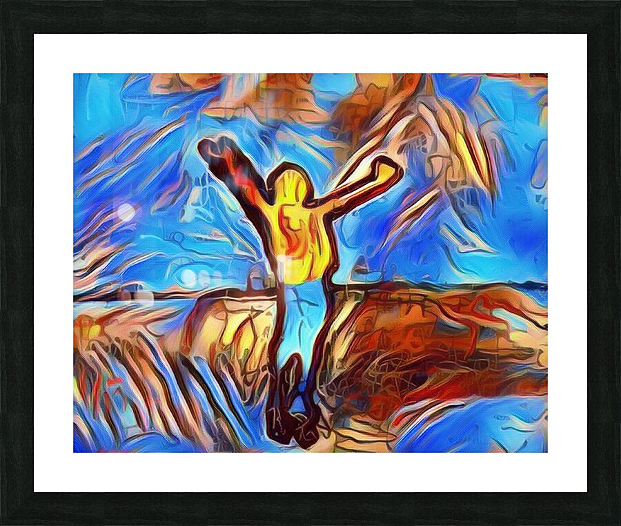 finding freedom Picture Frame print