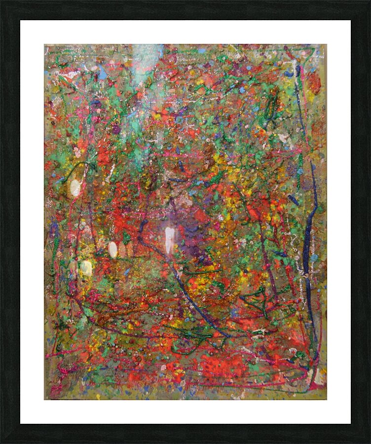 Textured map Picture Frame print