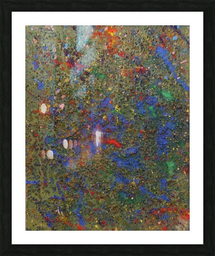 textured drip Picture Frame print