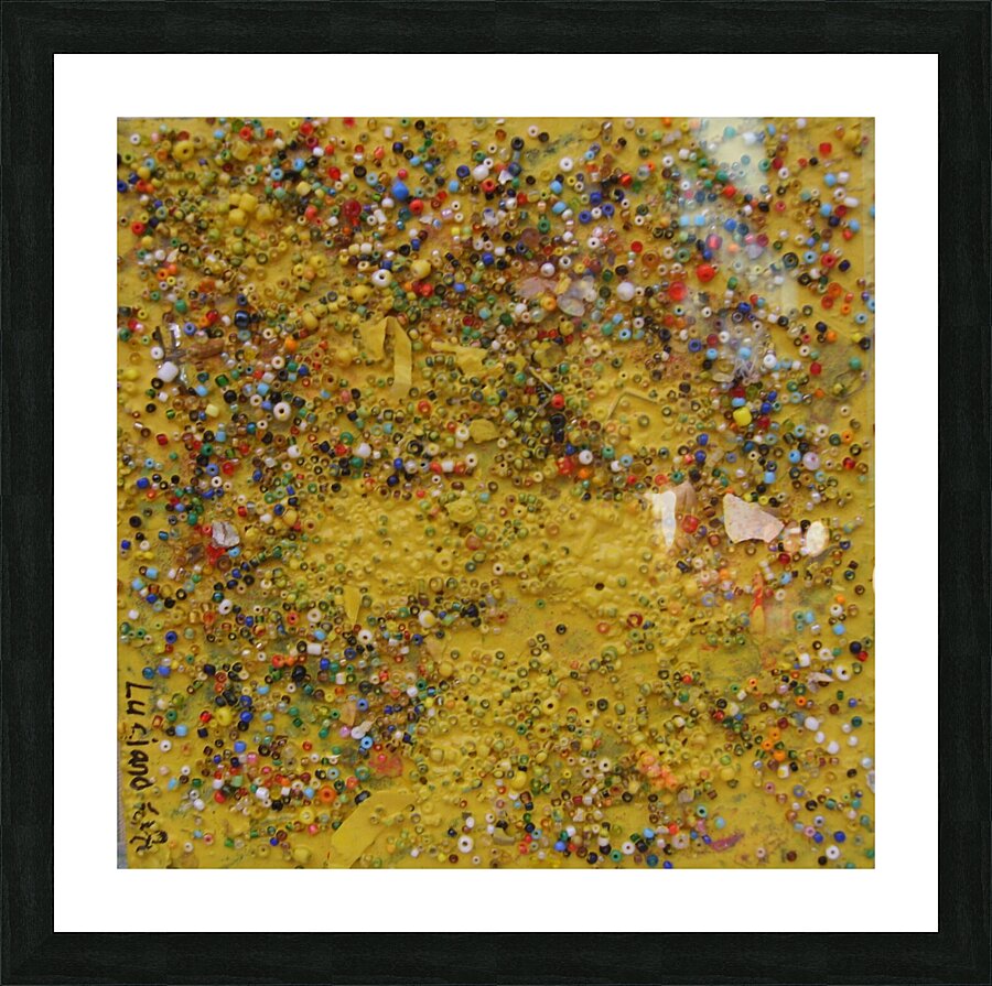 Yellow pins Picture Frame print