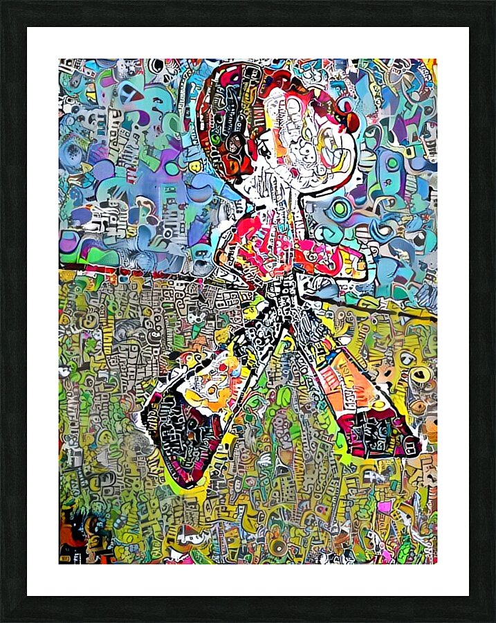 Stylized Figure Picture Frame print