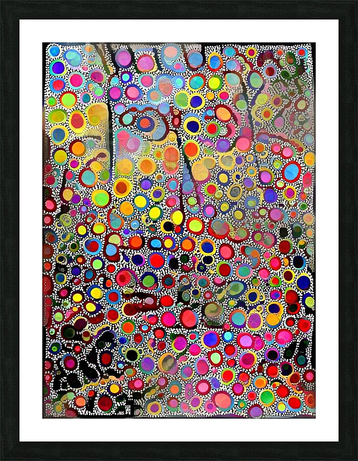 circle portrait Picture Frame print