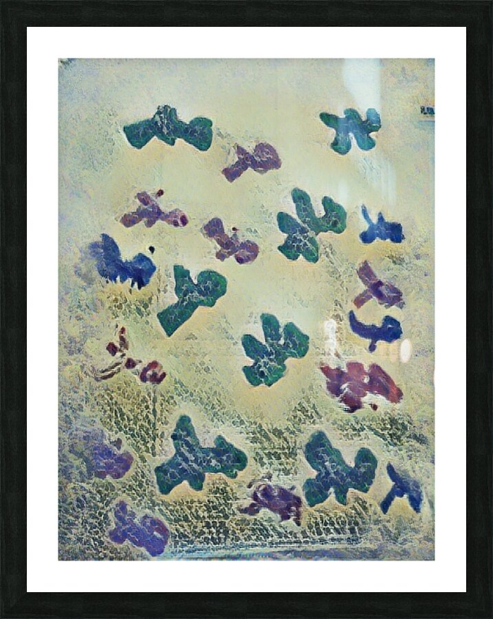 cluster of men Picture Frame print