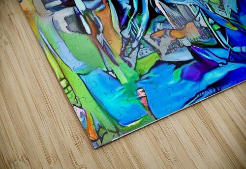 Abstract Odyssey: A Journey Through Blue Realms Luciano puzzle