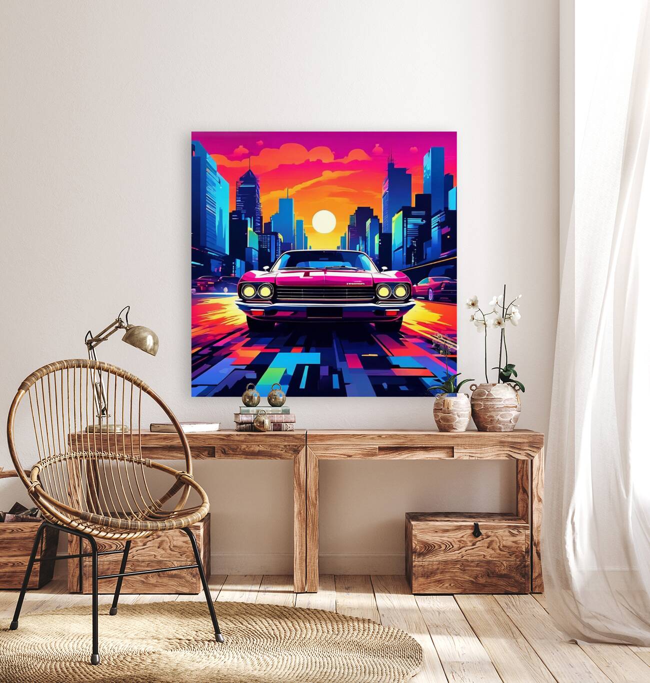 Zooming through the city streets Reproduction