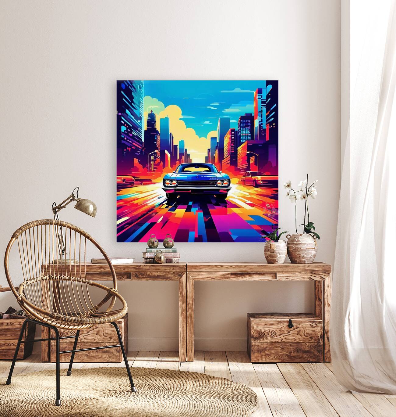 Urban night drive Reproduction