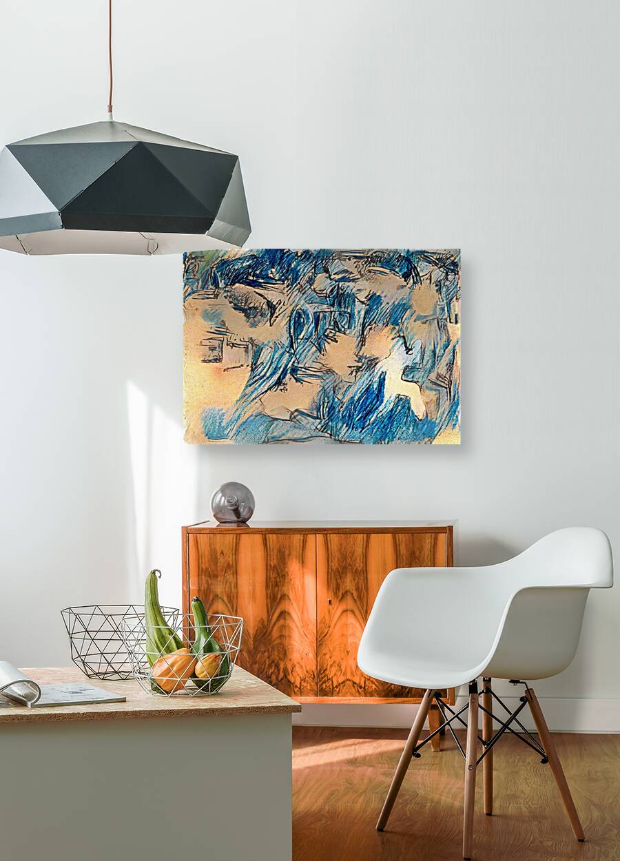 Blue Sketch Reproduction