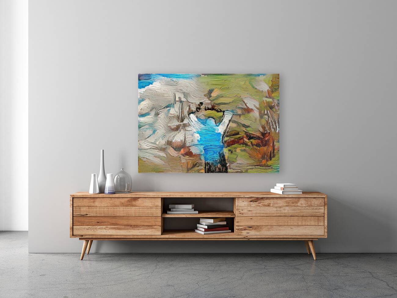 Ascent in Verdant Hues Reproduction