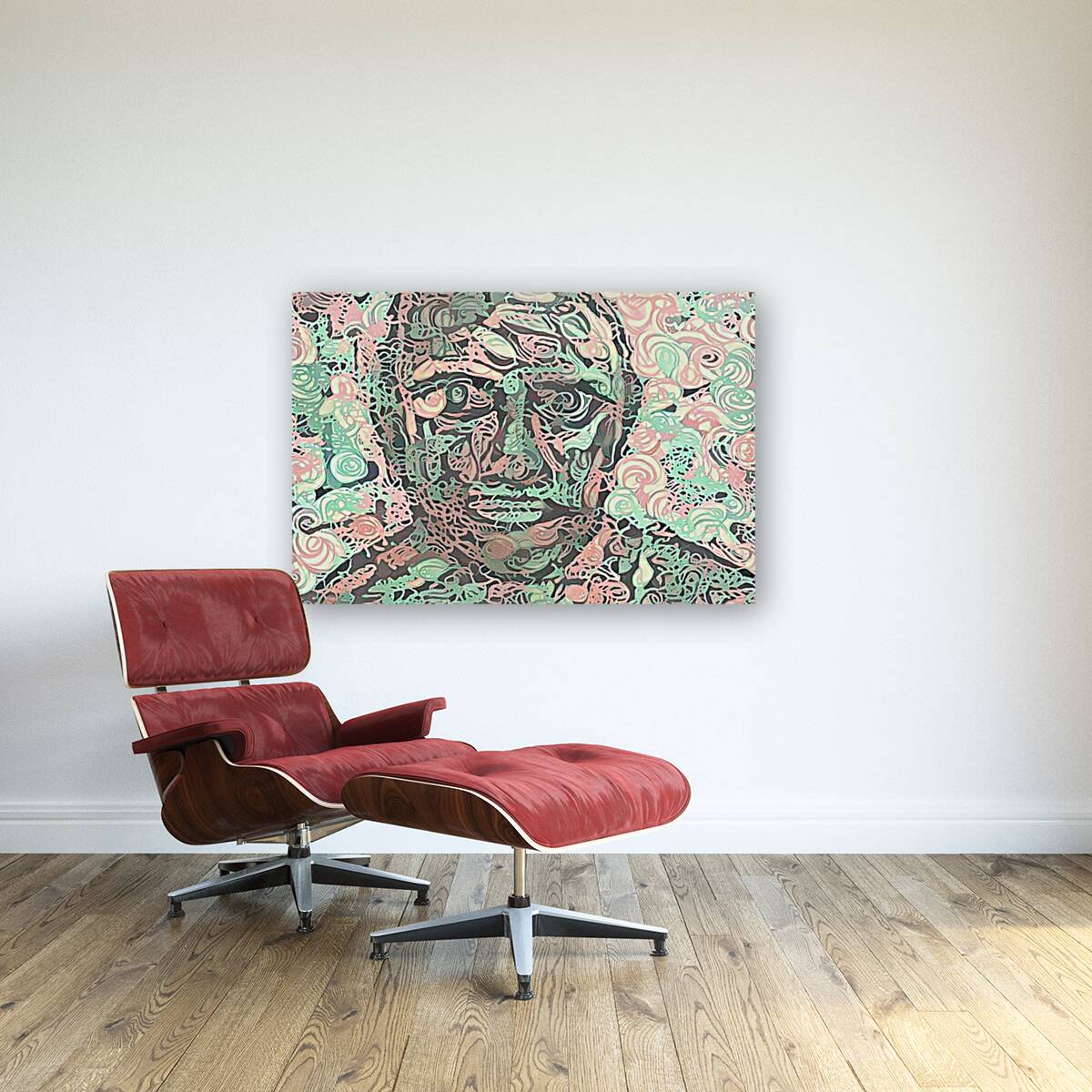 Swirling Portrait Reproduction