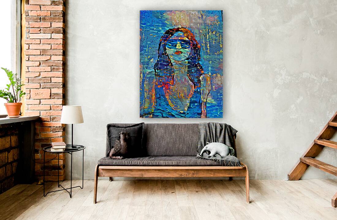 Veiled in Blue Reproduction
