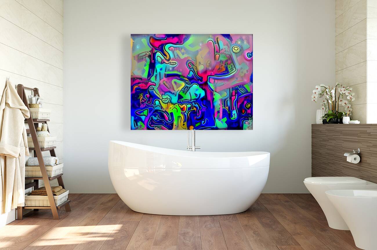Abstract Graffiti Pop Reproduction