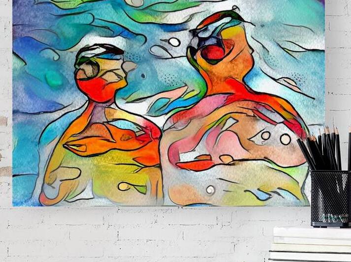 boys looking up by Luciano