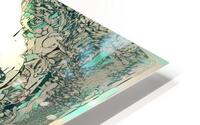 Fragmented Portrait: Emerald Gaze HD Metal print
