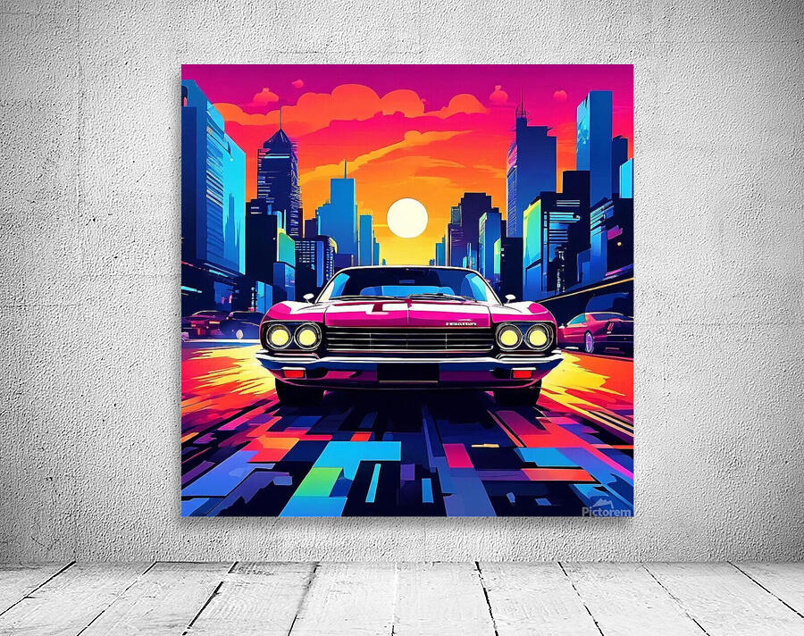 Zooming through the city streets Wall Preview