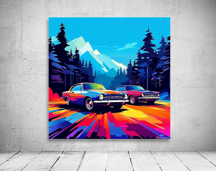 Retro Rush: Neon Highway Escape Wall Preview